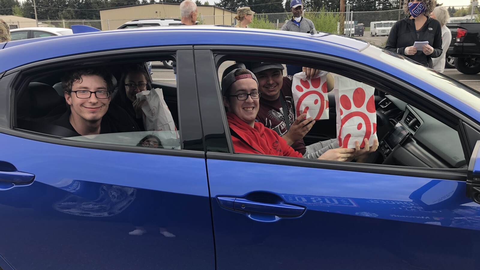 Military Families on McChord AFB receive 400+ ChickfilA Meals